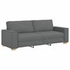 vidaXL Sofa 3 pcs Dark Grey Fabric