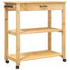 vidaXL Kitchen Trolley MONZA 84x40x88.5 cm Solid Wood Pine