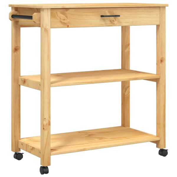 vidaXL Kitchen Trolley MONZA 84x40x88.5 cm Solid Wood Pine