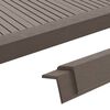 vidaXL 5 pcs Decking Angle Trims WPC 170 cm Dark Brown