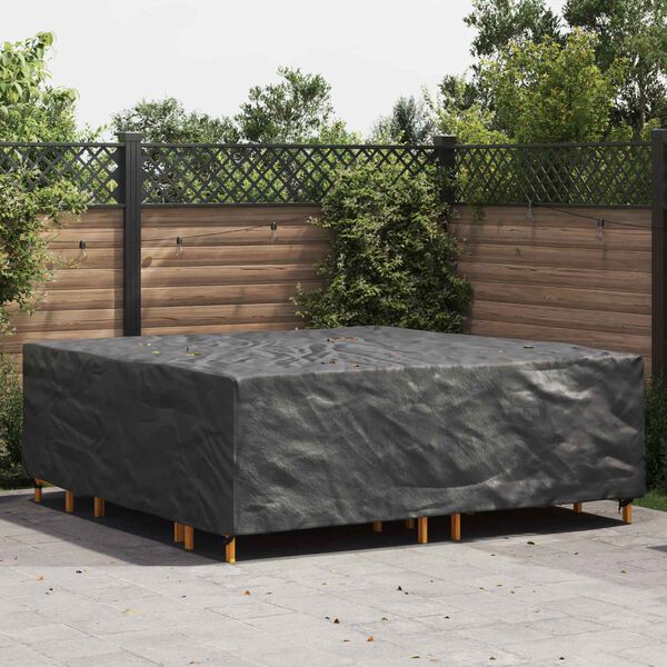 vidaXL Furniture Cover Plain Black 235 x 235 x 70 cm 420D