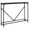 vidaXL Console Table Black Oak 102 x 23 x 75 cm Engineered Wood