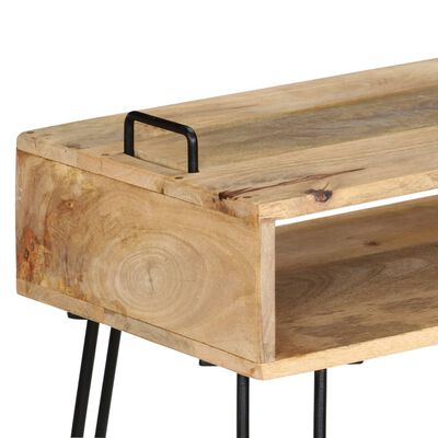 vidaXL Console Table Solid Mango Wood 115x35x76 cm