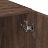 vidaXL Slim Storage Cabinet Brown Oak 50x42.5x225 cm Engineered Wood