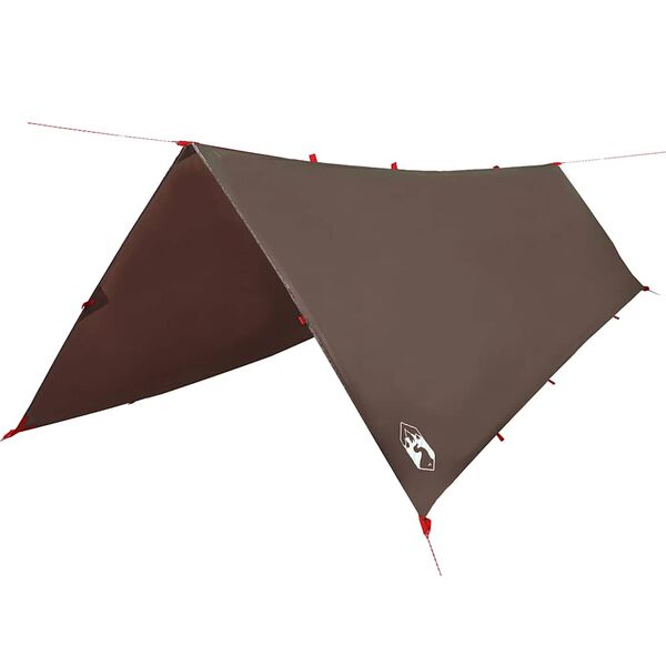 vidaXL Camping Tarp Brown 506x306 cm Waterproof