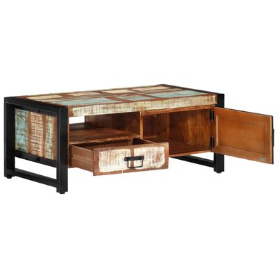 vidaXL Coffee Table 100x50x41 cm Solid Wood Reclaimed