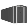 vidaXL Garden Shed Anthracite 192x772x223 cm Galvanised Steel