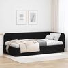 vidaXL Corner Bed Frame with Headboard Black 90 x 190 cm Fabric