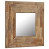 vidaXL Mirror Reclaimed Teak 50x50 cm