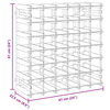 vidaXL Wine Rack for 42 Bottles Brown Solid Wood Pine