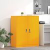vidaXL Storage Cabinet Mustard Yellow 90 x 40 x 105 cm Steel