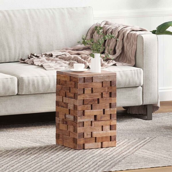 vidaXL Stool Natural 29 x 29 x 48 cm Solid Reclaim wood