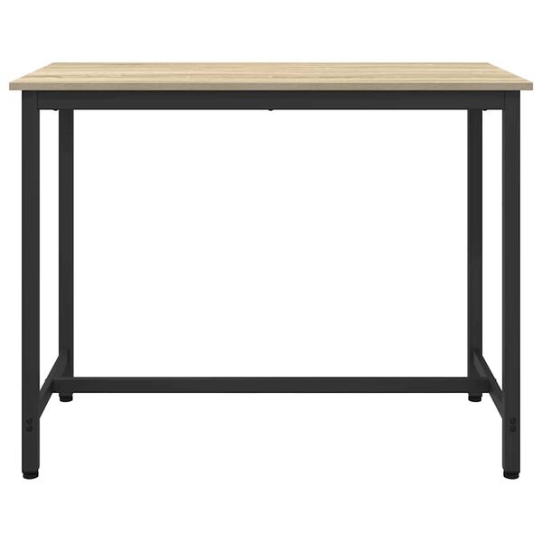 vidaXL Table Sonoma Oak 100 x 50 x 76.5 cm Engineered Wood and Steel