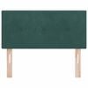 vidaXL LED Headboard with LED Strip Lights Green 80 cm Polyester