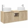 vidaXL Bathroom Cabinet Set 3 pcs Sonoma Oak 49.5 x 44.5 x 66 cm