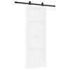 vidaXL Sliding Door ORKDAL 78 x 202 cm Engineered Wood White and Black