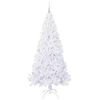 vidaXL Artificial Christmas Tree with Stand White 210 cm PVC and Steel