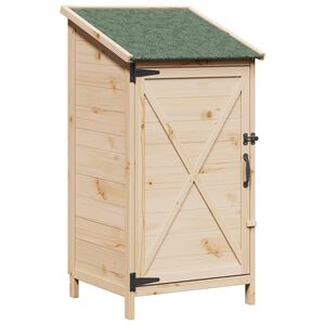 vidaXL Garden Shed Natural 59.5 x 56 x 113.5 cm Solid Fir Wood