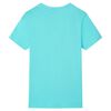Kids' T-shirt with Short Sleeves Aqua 116