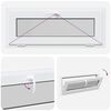 vidaXL Basement Window RISOR 100x40 cm Tilt 2 Glazing White