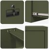 vidaXL File Cabinet Olive Green 44 x 50 x 106.5 cm Cold-Rolled Steel