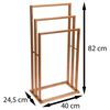 Bathroom Solutions Bamboo Towel Rack with 3 Bars