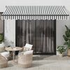 vidaXL Retractable Awning Anthracite and White 3.5x2.5 m Fabric&Aluminium