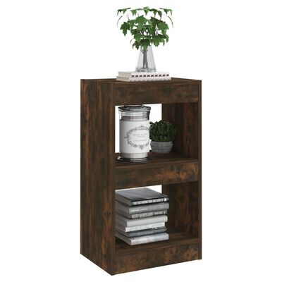 vidaXL Book Cabinet/Room Divider Smoked Oak 40x30x72 cm