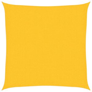 vidaXL Sunshade Sail 160 g/m&sup2; Yellow 2.5x2.5 m HDPE