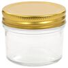 vidaXL Glass Jam Jars with Gold Lids 24 pcs 110 ml