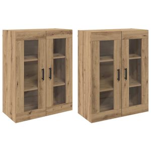 vidaXL Wall Mounted Cabinets 2 pcs Artisan oak 69.5 x 34 x 90 cm