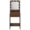 vidaXL Dressing Table Brown Oak 50 x 41 x 135 cm Engineered Wood