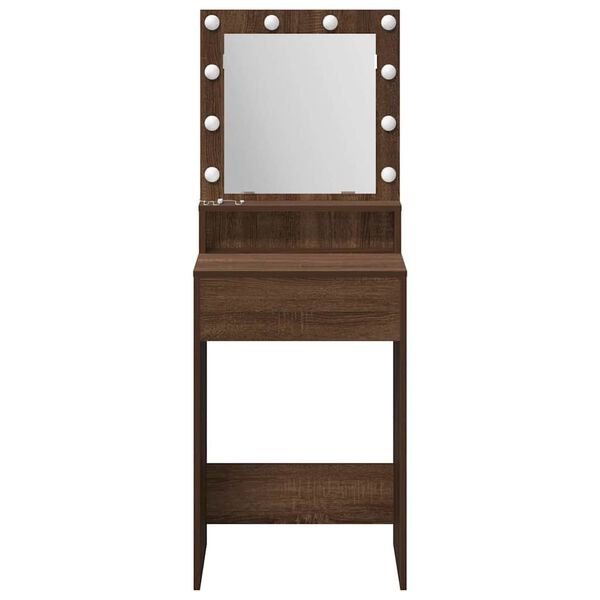 vidaXL Dressing Table Brown Oak 50 x 41 x 135 cm Engineered Wood