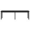vidaXL Bench Black Oak 160 x 35 x 45 cm Engineered Wood