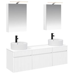 vidaXL Bathroom Cabinet Set 5 pcs White 50 x 14.5 x 70 cm