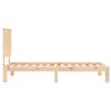 vidaXL Bed Frame without Mattress Small Single Solid Wood Pine