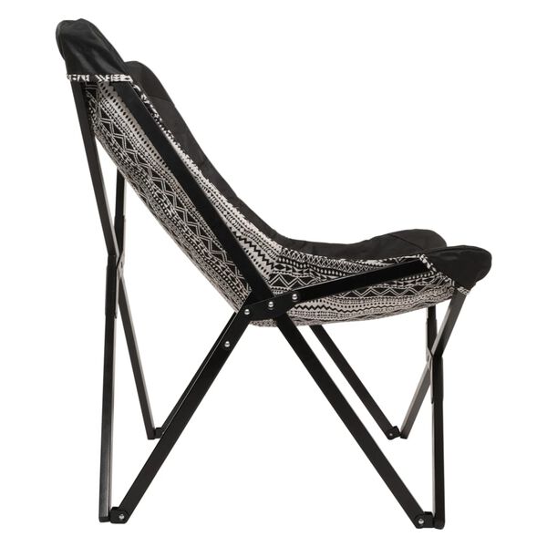 Lesli Living Butterfly Chair Aztec 70x81.5x98 cm Black and White