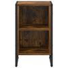 vidaXL Bedside Table Smoke Oak 39.5 x 30 x 50 cm Engineered Wood