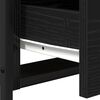 vidaXL Bedside Cabinet Black Oak 34 x 35.5 x 50 cm Engineered Wood