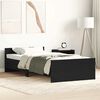 vidaXL Bed Frame without Mattress Black Oak 90x190 cm Engineered Wood