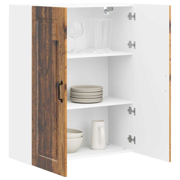 vidaXL Kitchen Cabinet with Storage Kalmar Old Wood 80 x 31 x 100 cm
