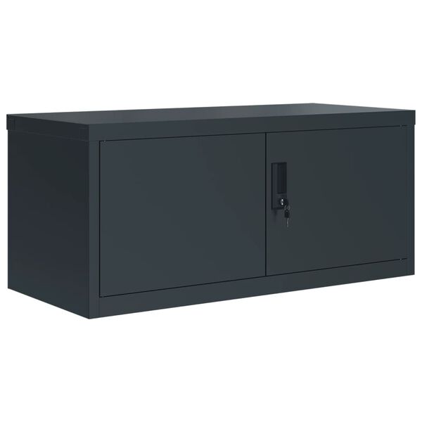 vidaXL File Cabinet Anthracite 90x40x110 cm Steel