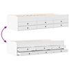 vidaXL Daybed with Drawers without Mattress White 90x200 cm