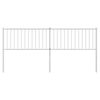vidaXL Metal Headboard White 193 cm