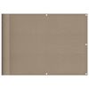 vidaXL Balcony Screen Taupe 75x800 cm 100% Polyester Oxford