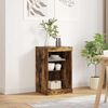 vidaXL Sideboard with LED Lights Smoked Oak 41x37x67 cm