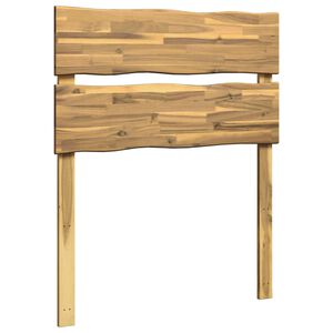 vidaXL Live Edge Headboard ROSTOCK White 100 cm Solid Acacia Wood