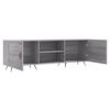 vidaXL TV Cabinet Grey Sonoma 150x30x50 cm Engineered Wood