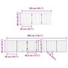 vidaXL Dog Gate with Door Foldable 15 Panels Brown 750 cm Poplar Wood