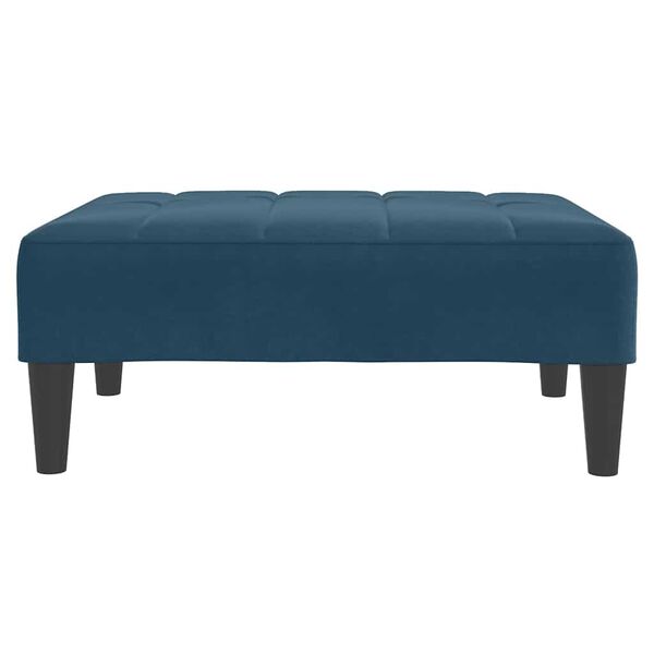 vidaXL Footstool Blue 77x55x31 cm Velvet